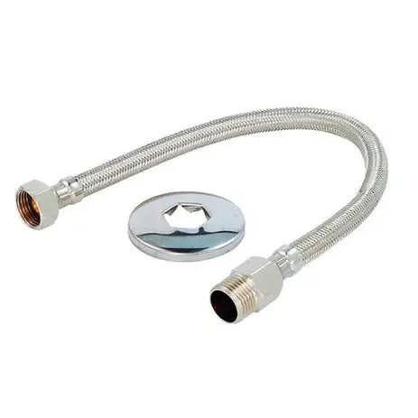 Engate Rabicho Flexível Trancado Aço Inox 30CM 1/2" - FXM - Imagem 3